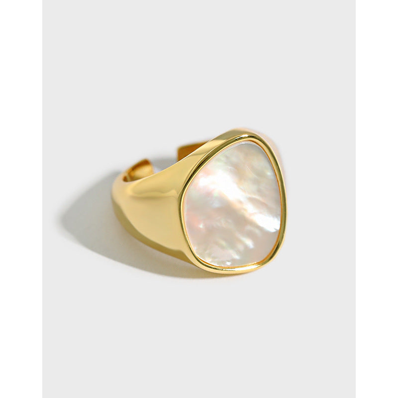 The Iris Geometric Statement Ring – Solid 925 Sterling Silver