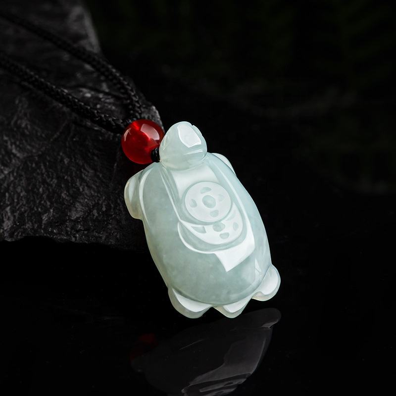 Natural Jadeite "Money Turtle" Talisman – Certified Authentic