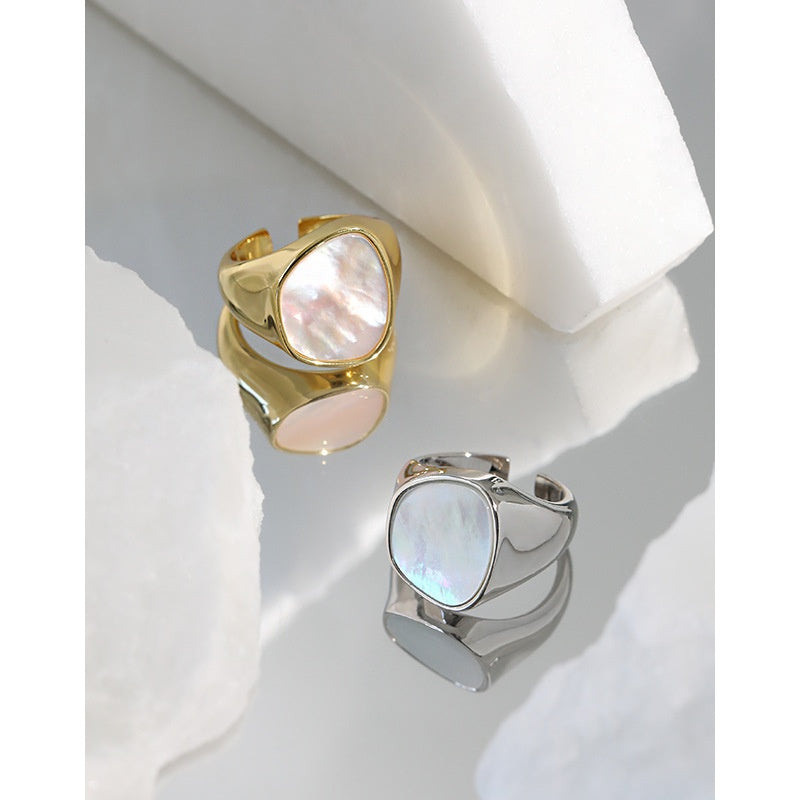 The Iris Geometric Statement Ring – Solid 925 Sterling Silver