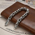 The Rock Sovereign Geometric Link Bracelet // Solid 925 Silver